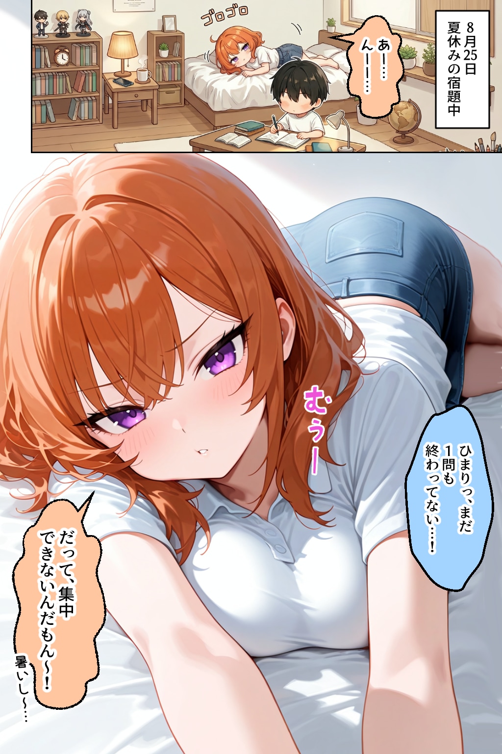 【試し読み4】夏休みの宿題中にひまり先生と保健体育！？