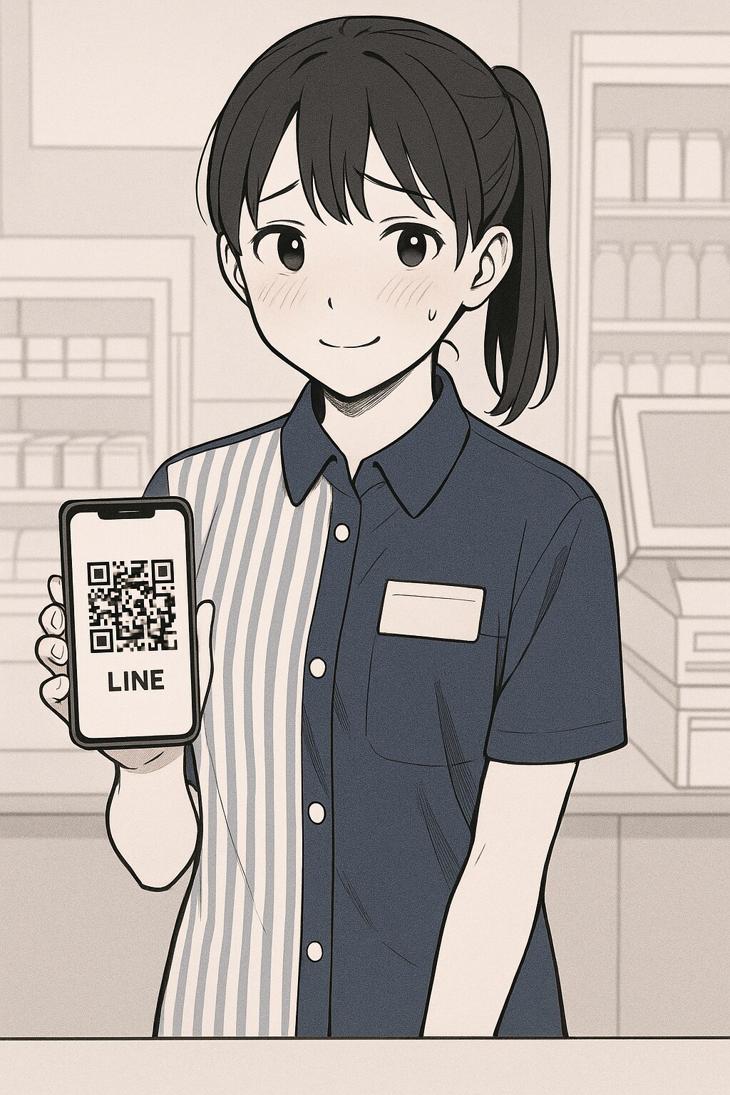 QRコードで求愛行動