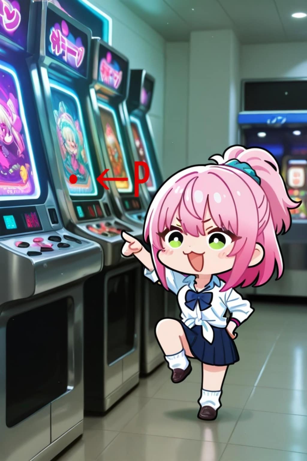 ピンク髪ちゃんと点P