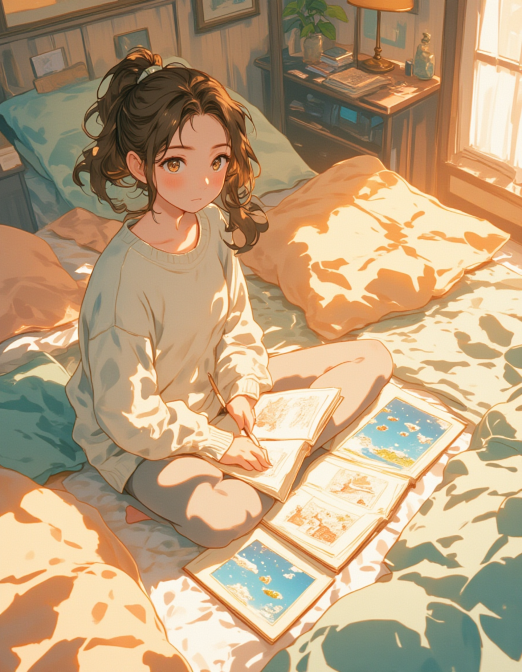 ベッドの上で紡ぐ空想のスケッチ