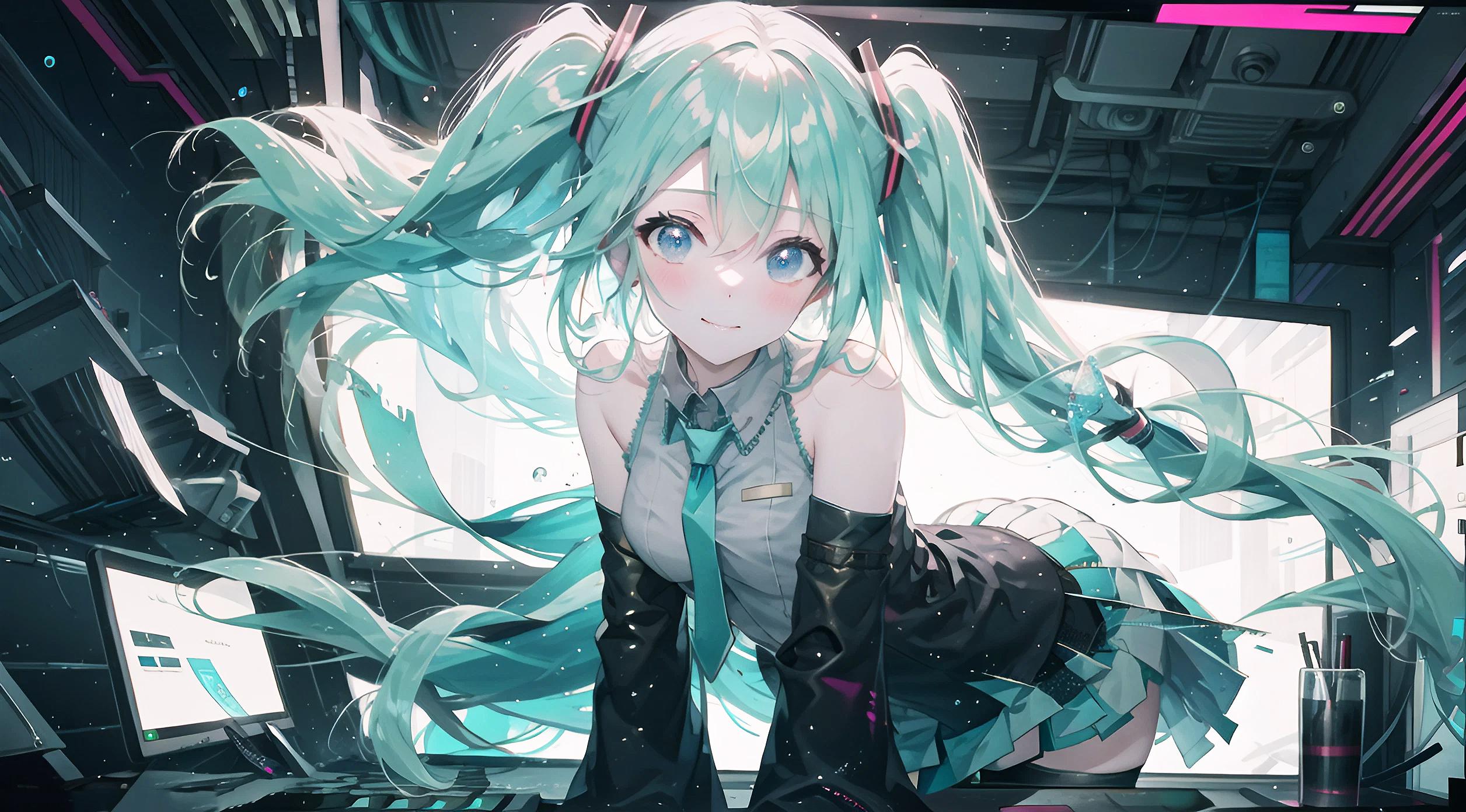 初音未來 初音ミク Miku VOCALOID ツインテール