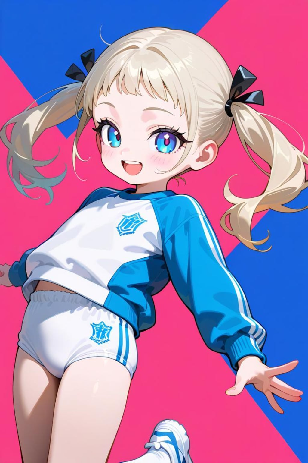 ツインテ白ブルマ