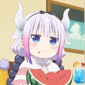 小林さんちのメイドラゴン　カンナ　🐲　スイカ 🍉 4枚目