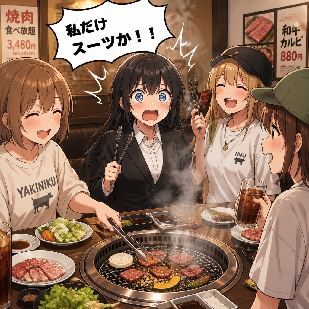 平服で焼肉 | の人気AIイラスト・グラビア