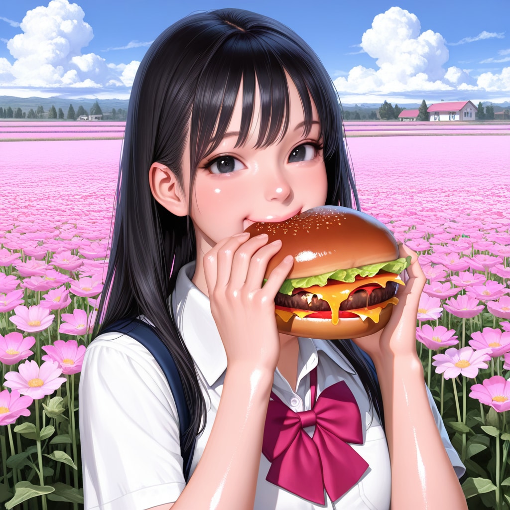 でかいハンバーガー | の人気AIイラスト・グラビア