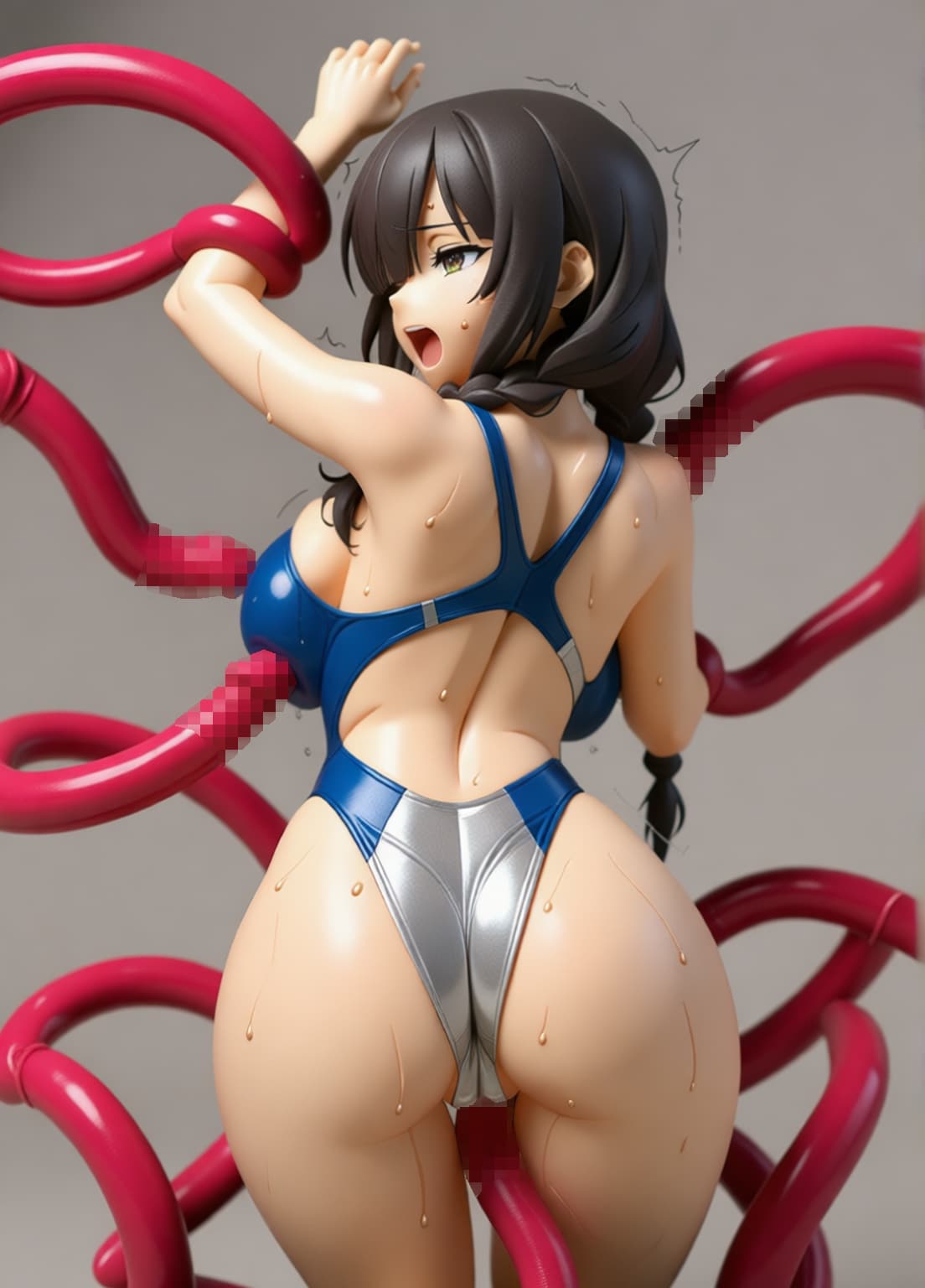 （架空フィギュア）クレーンゲーム用の景品（プライズフィギュア）として、エッチな目にあうハイレグ女戦闘員達が登場ｗｗ