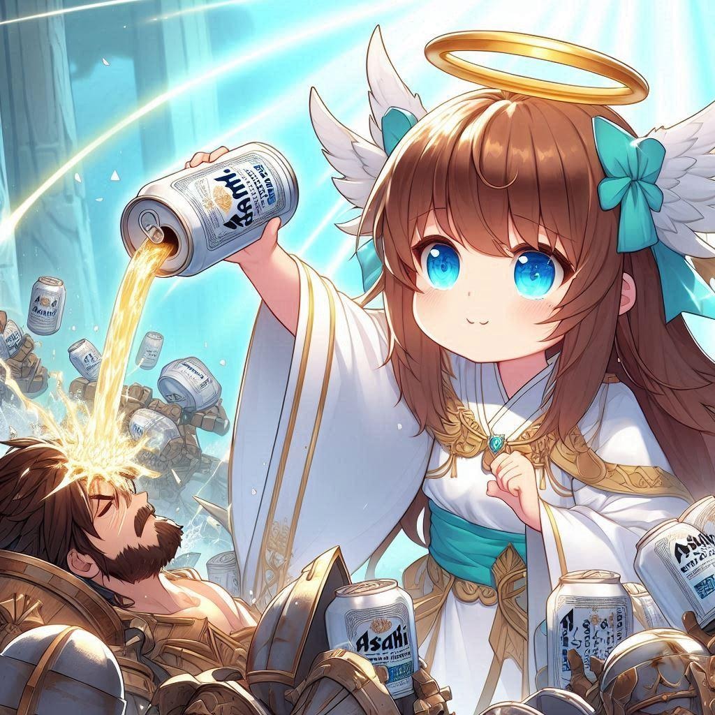 ビールヒールを唱えたヒーラーの小さな女の子