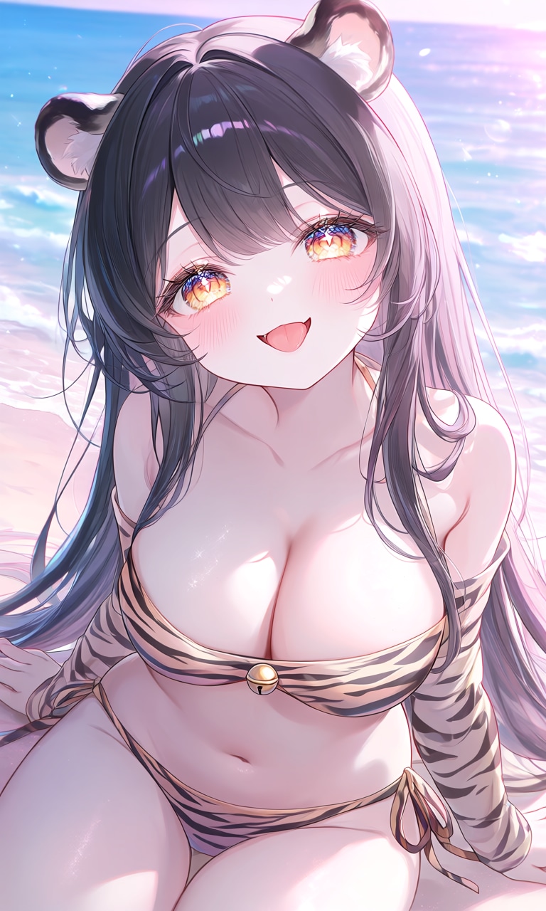 海辺のトラガール③🐯 むちむち