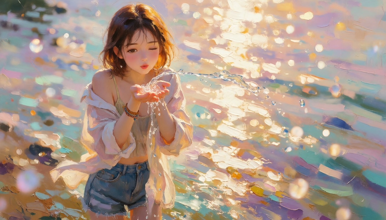 きらめく水面