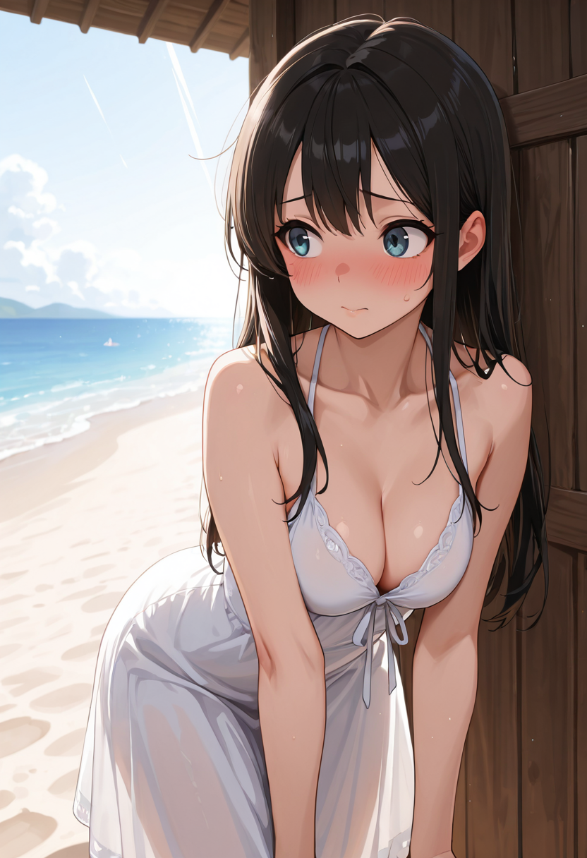 海辺の恥じらい