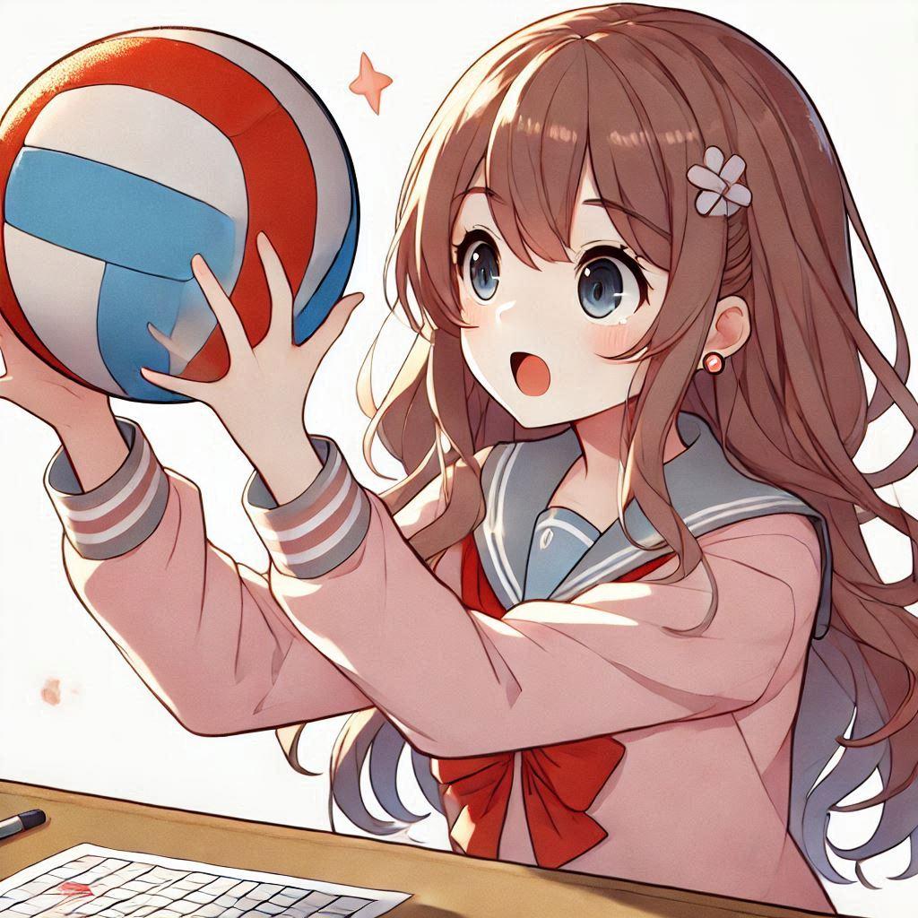 [Dalleさんで]○ートボールを作る女の子[リャートボール] | の人気AIイラスト・グラビア