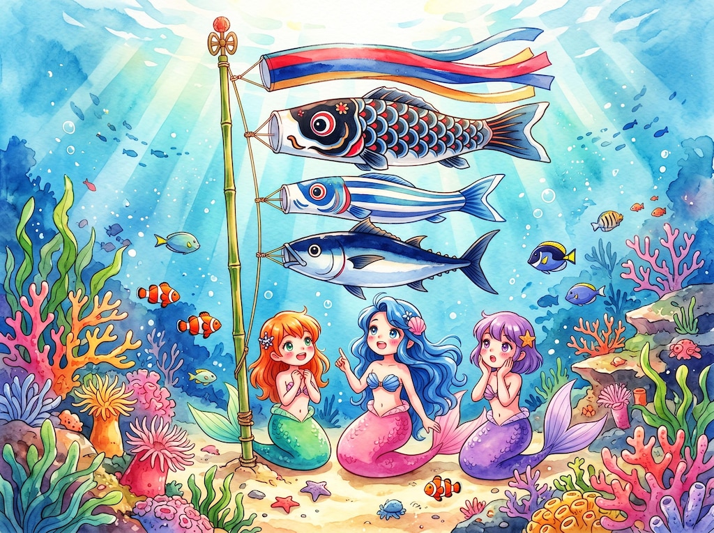 海底鯉のぼり