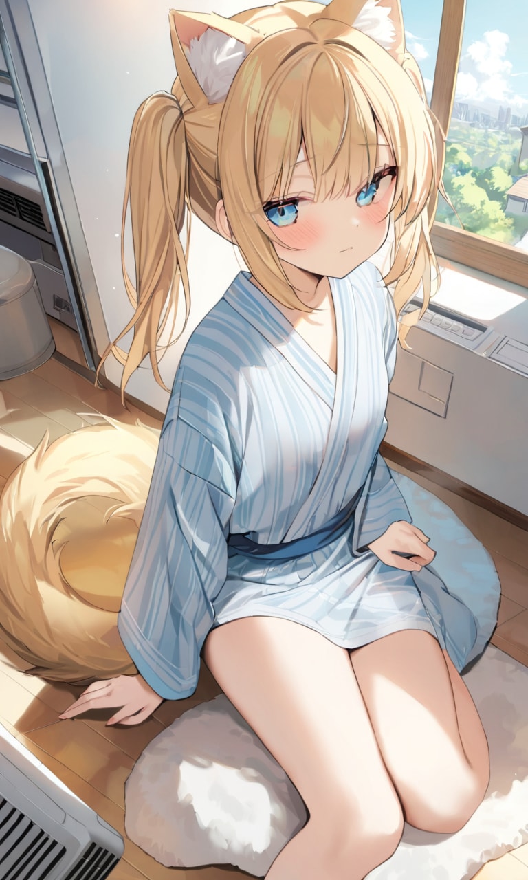 こるり「寒いねえ」まや「まあエアコンあってもそれじゃあな」 | の人気AIイラスト・グラビア