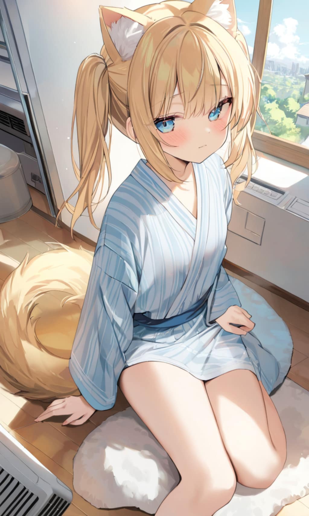 こるり「寒いねえ」まや「まあエアコンあってもそれじゃあな」