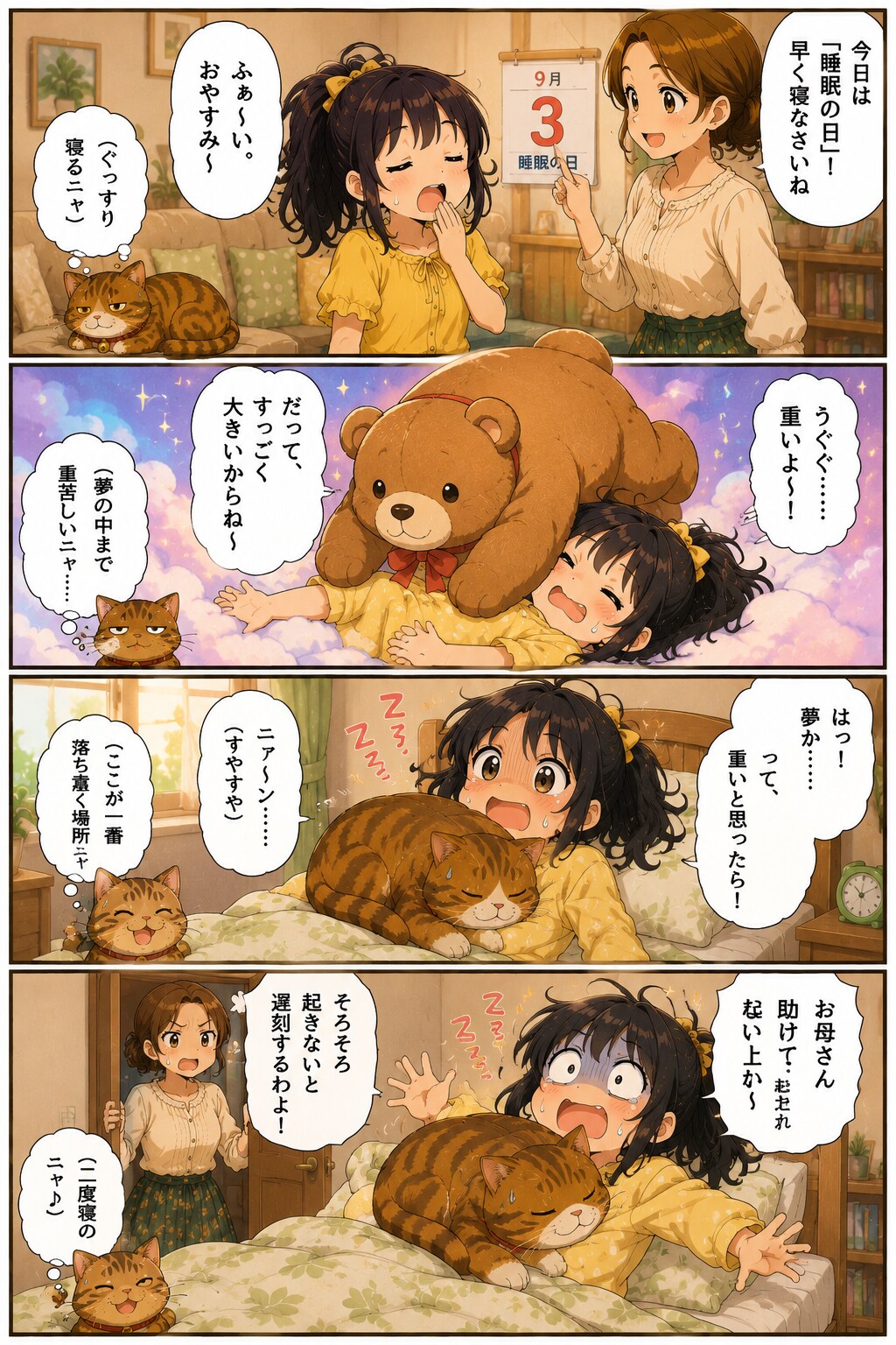 睡眠の日しょ～っ | の人気AIイラスト・グラビア
