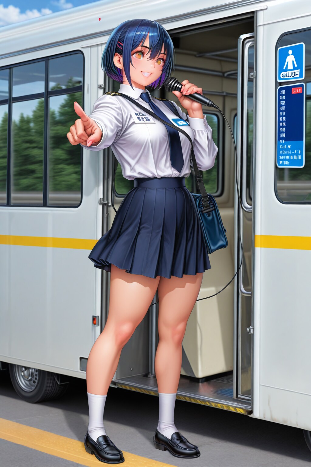 バスガイドに見える？