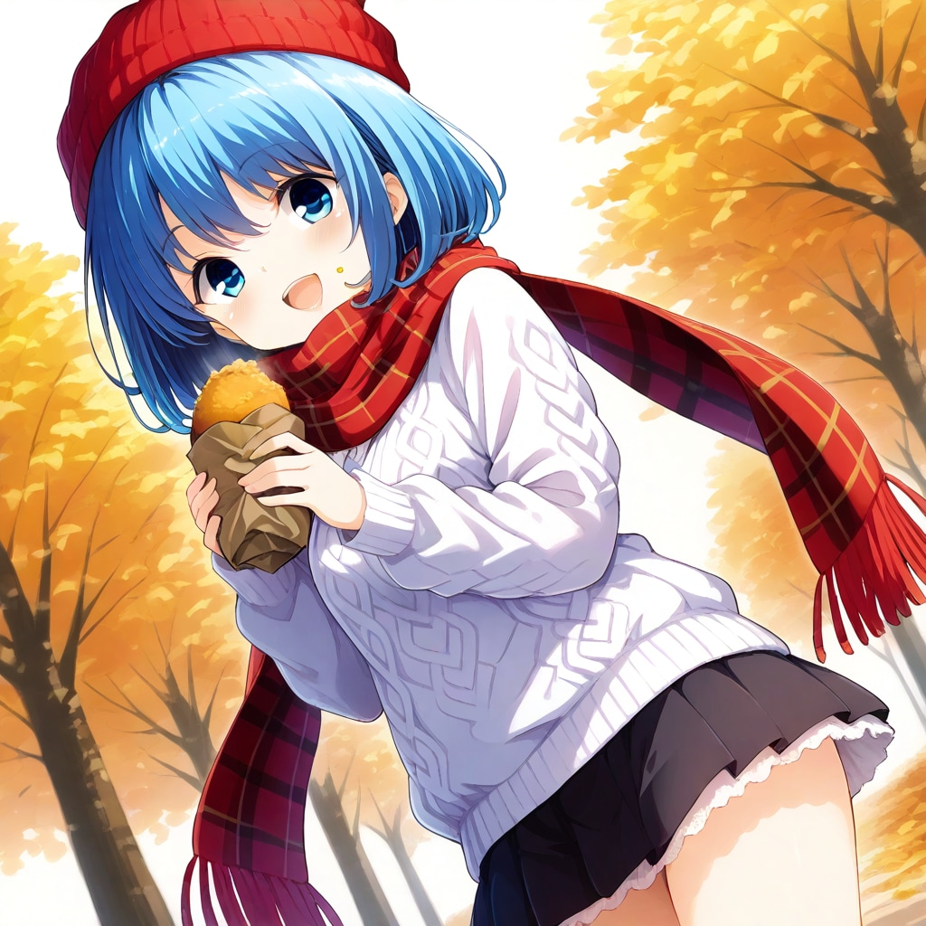 秋の日焼き芋!?柚子&夏海