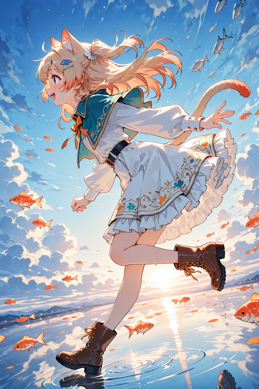 水面の少女