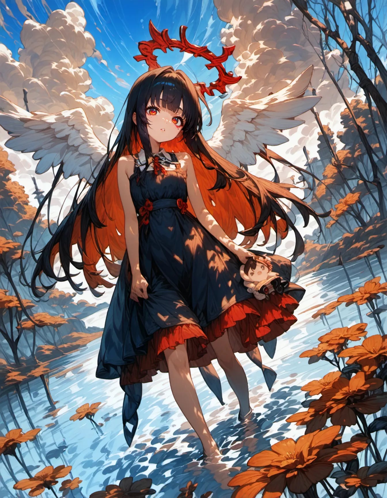The Angel Who Walked the River | の人気AIイラスト・グラビア