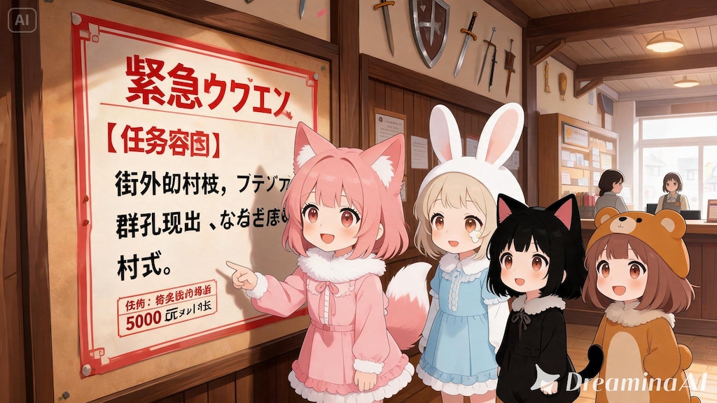 【All0512IV】冒険者ギルドで緊急クエスト発生「郊外の村にコブリンの群れが現れて暴れている、討伐要請を受けて急いで向かう。（Integrated）