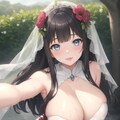真夏のウェディングドレスは暑いんですよ♡ 3枚目