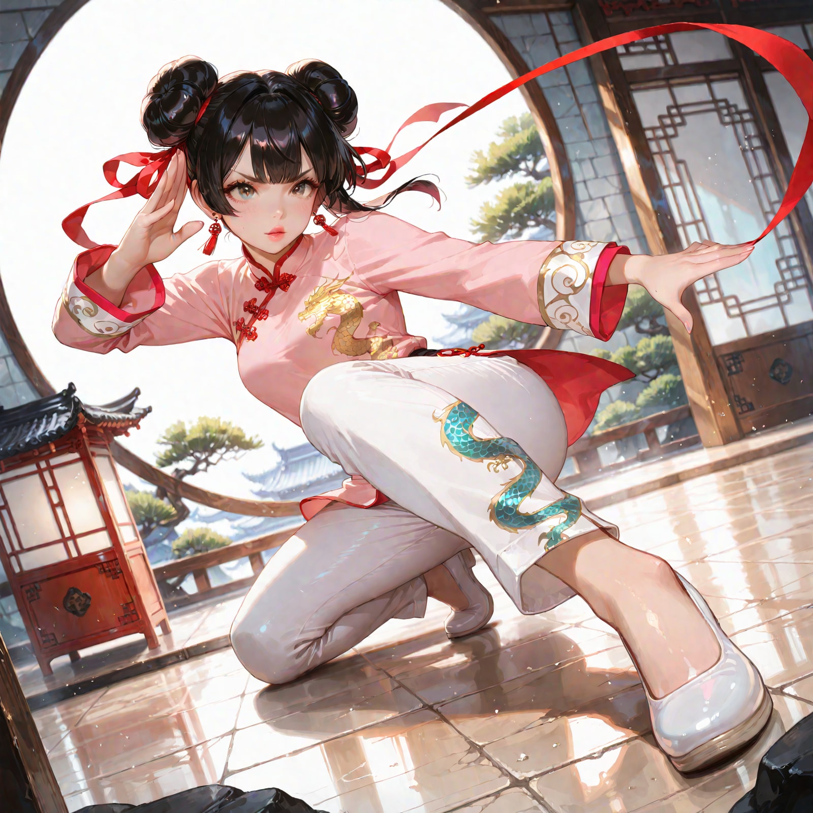 カンフー少女 | の人気AIイラスト・グラビア