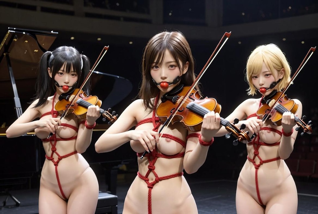 ドM三人娘のバイオリン演奏会