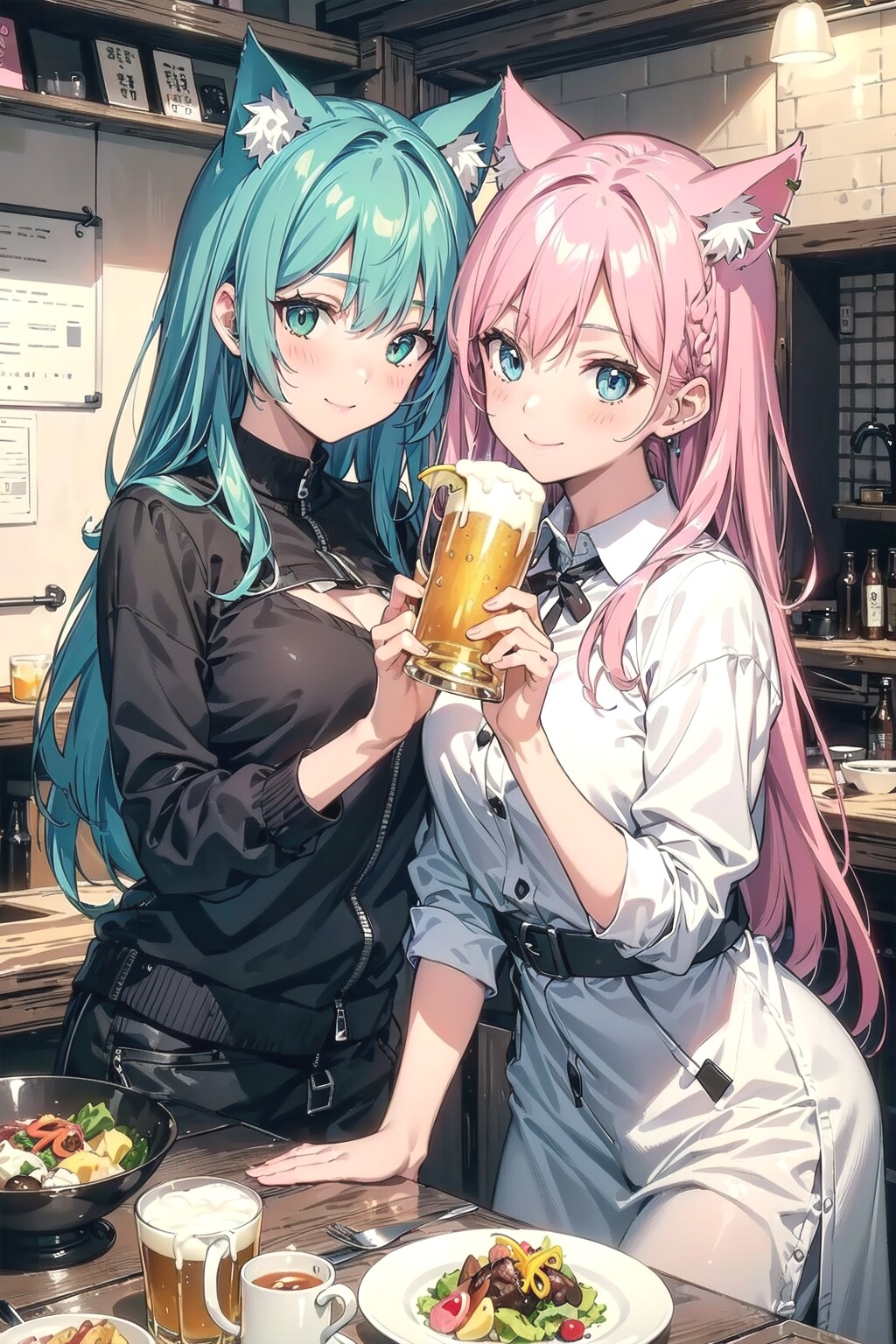 皆さん✨いらっしゃいませ🎶🐱🍻🐱✨ | の人気AIイラスト・グラビア