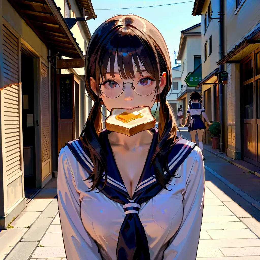 眼鏡ドジっ娘が実は...