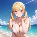 白ビキニ少女 3枚目
