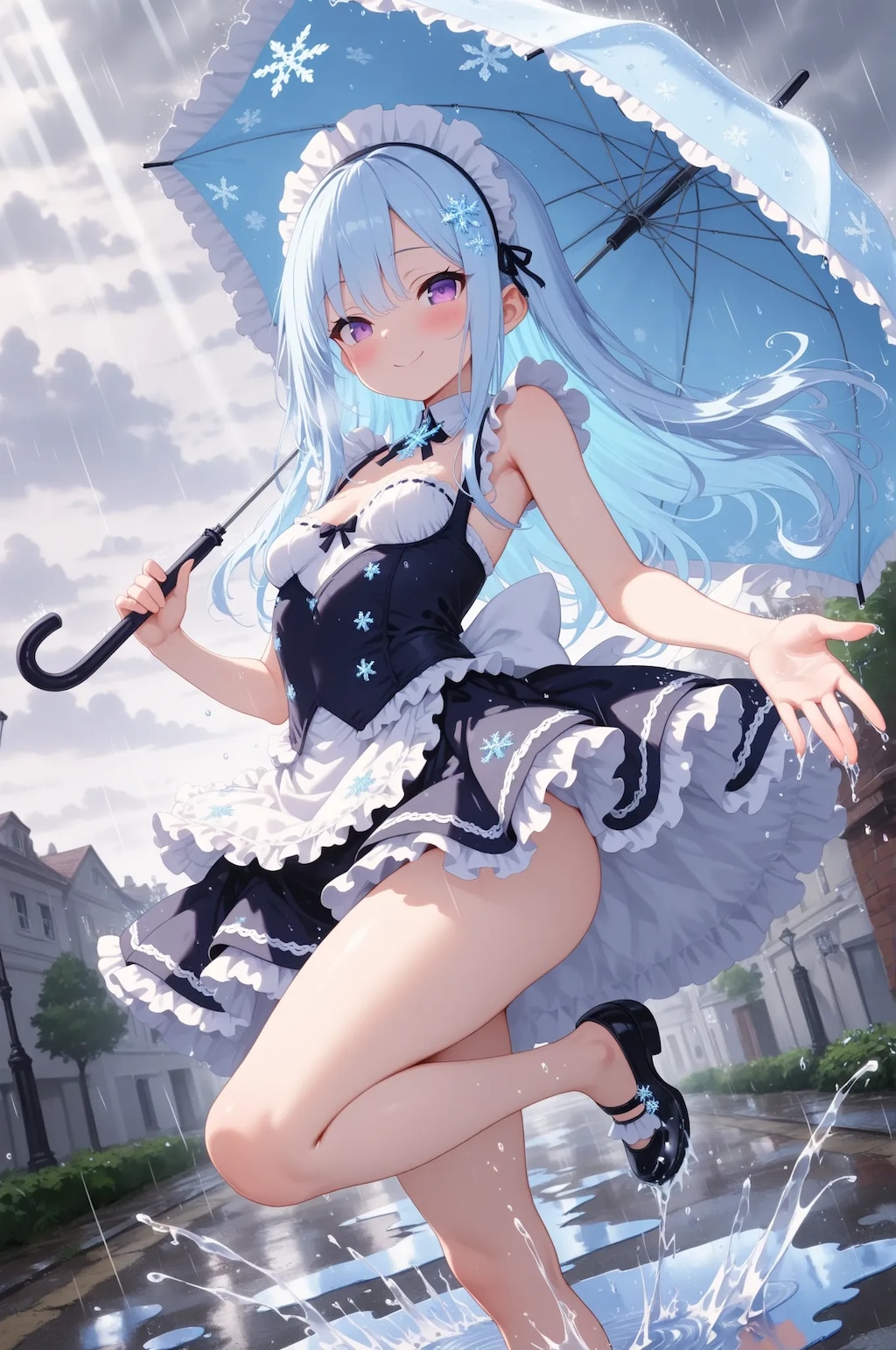 雨でもキュートなスーパーメイド💓