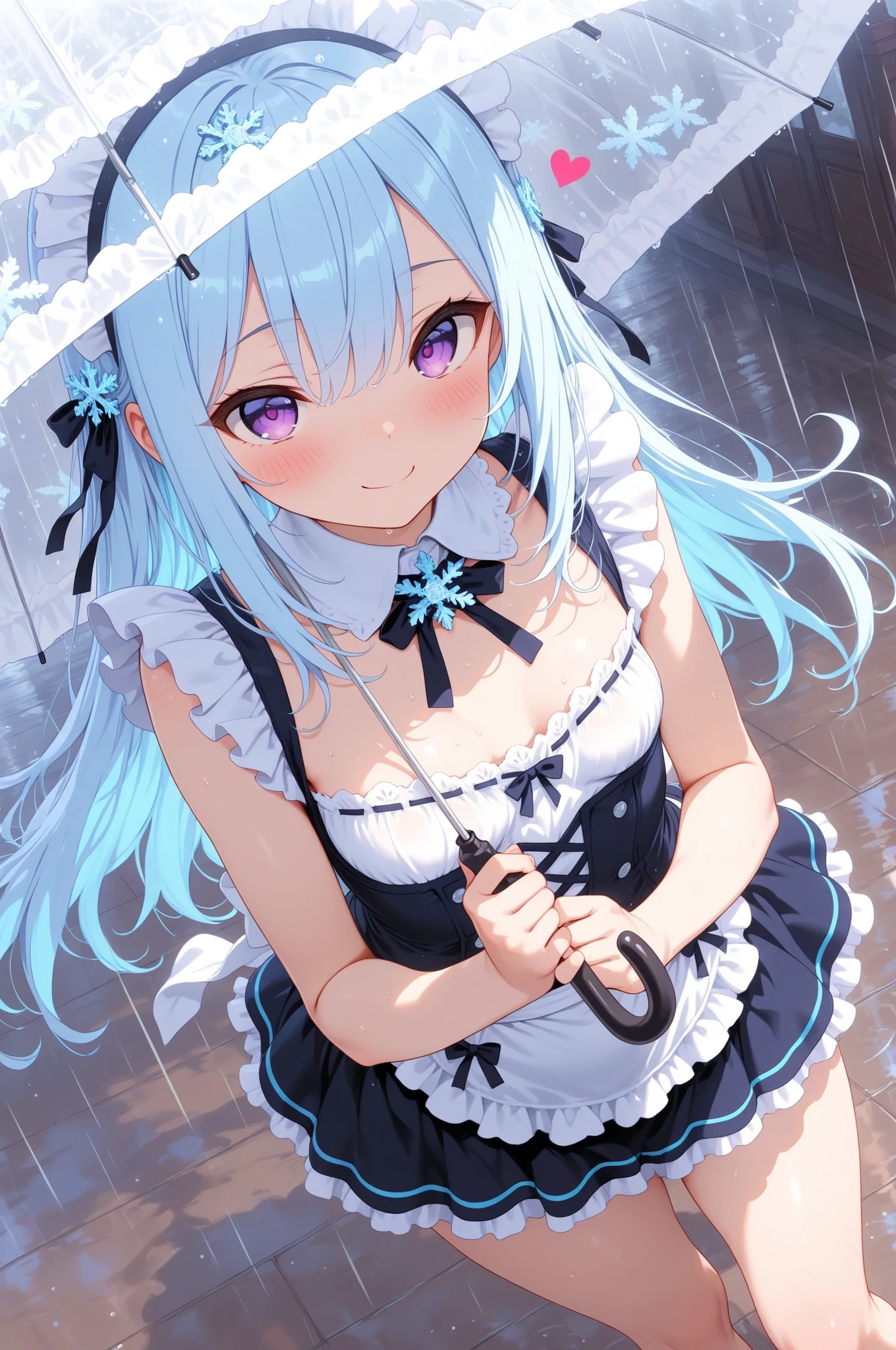 雨でもキュートなスーパーメイド💓 | の人気AIイラスト・グラビア