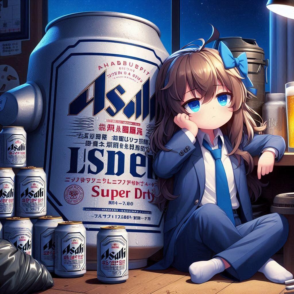 仕事に疲れた新入社員の小さな女の子