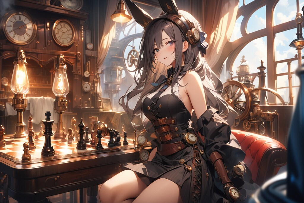 スチームパンクだから内装も歯車まみれにしないと