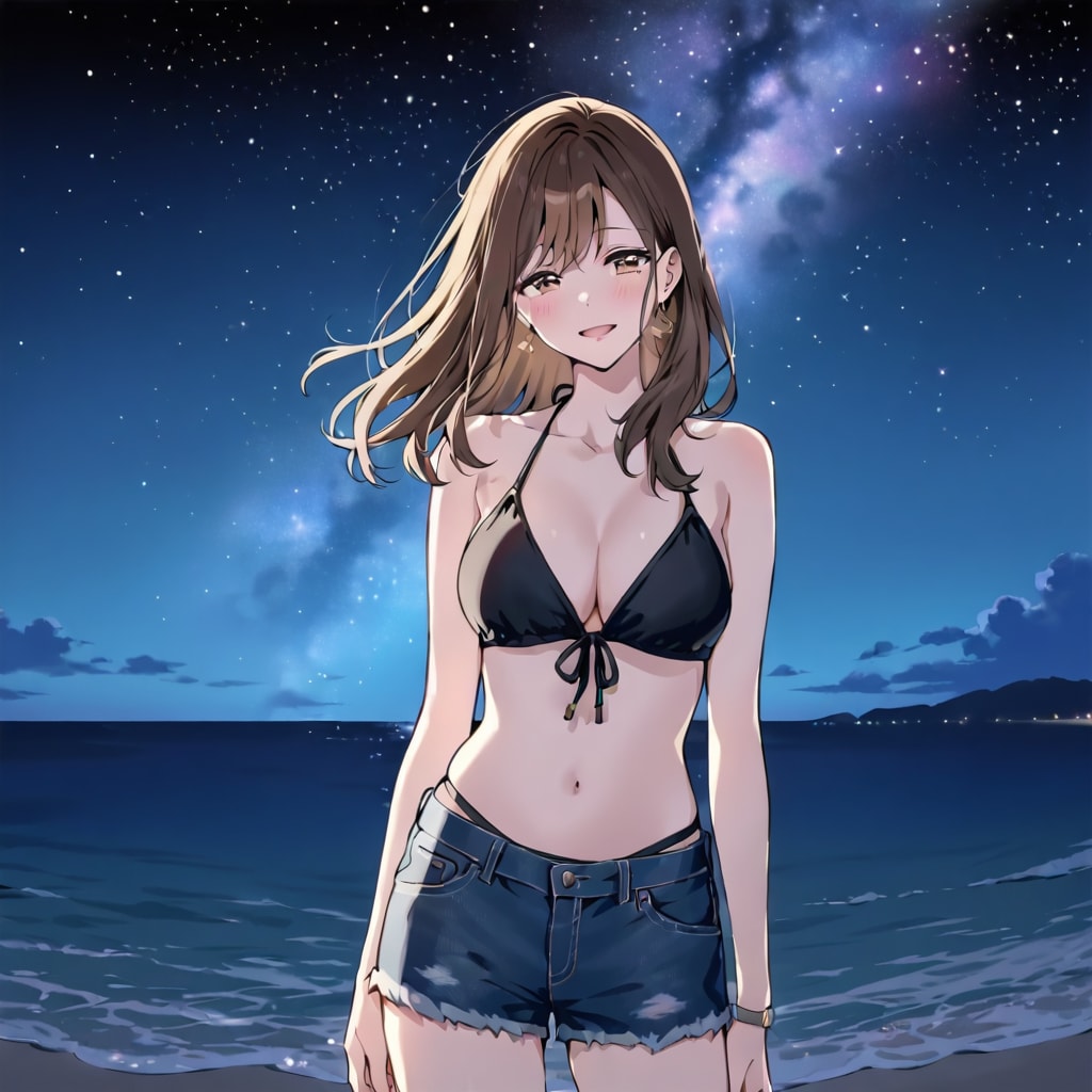 星空ビーチデート
