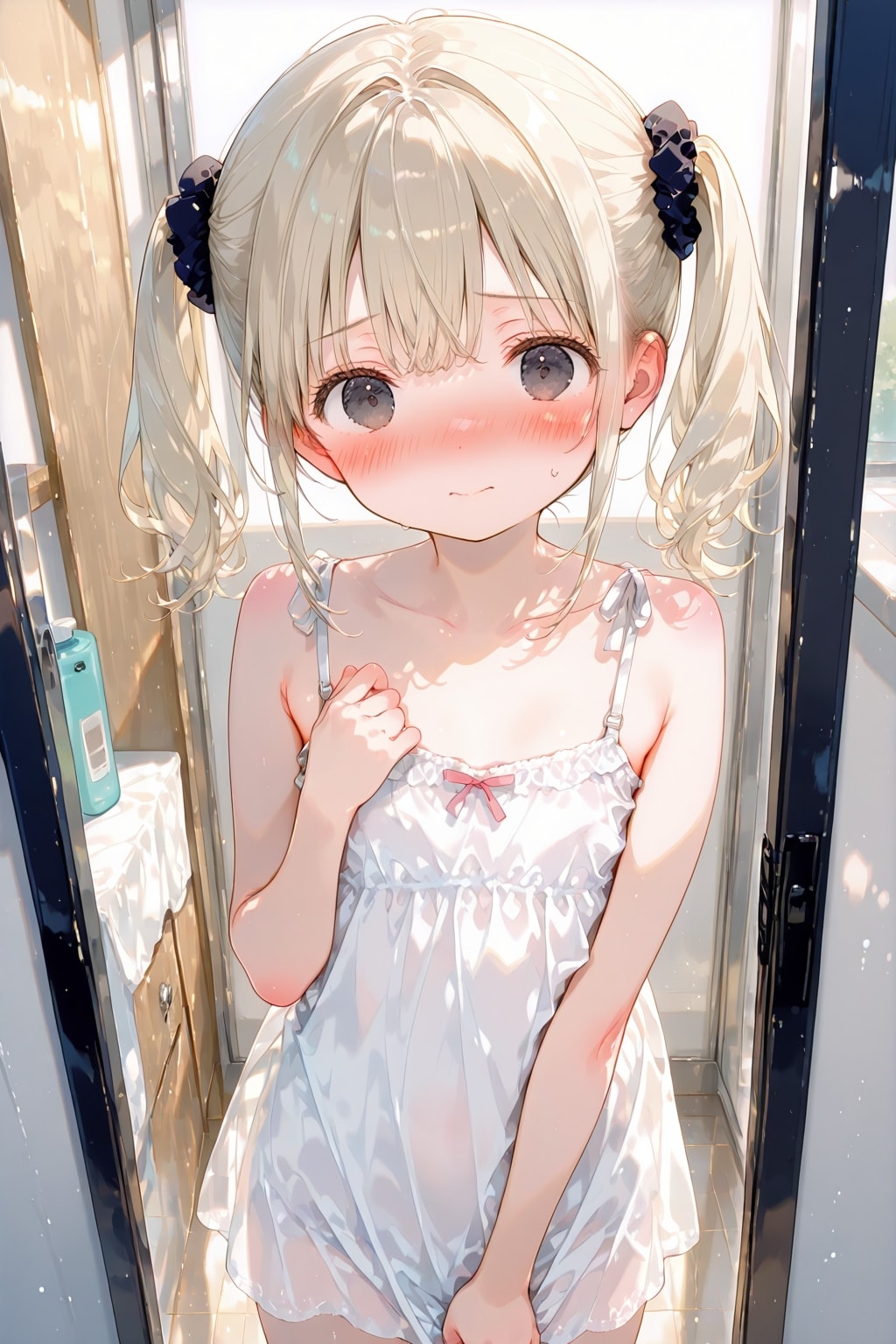 一緒に入る……？