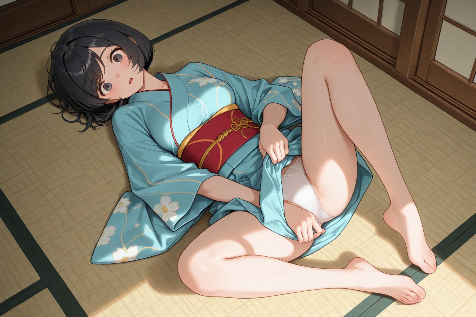 あられもない姿【R15な和風】