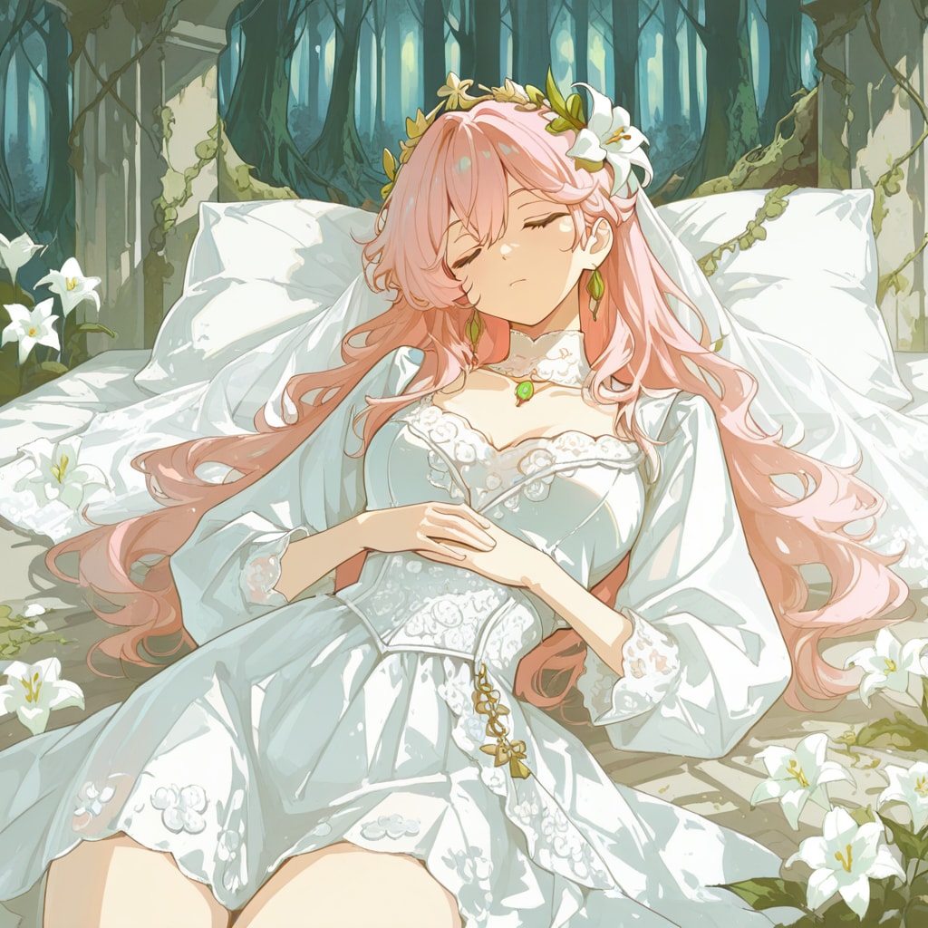 森の礼拝堂で眠る白百合の姫