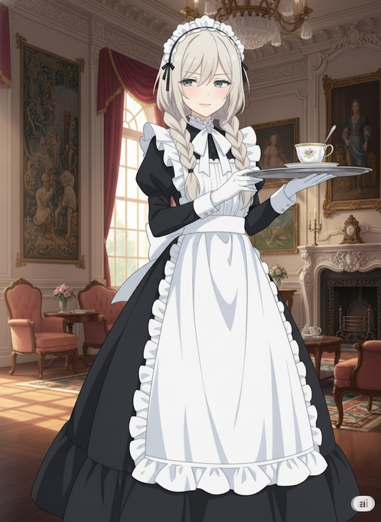 おかえりなさいませ……（両親が来た） | の人気AIイラスト・グラビア