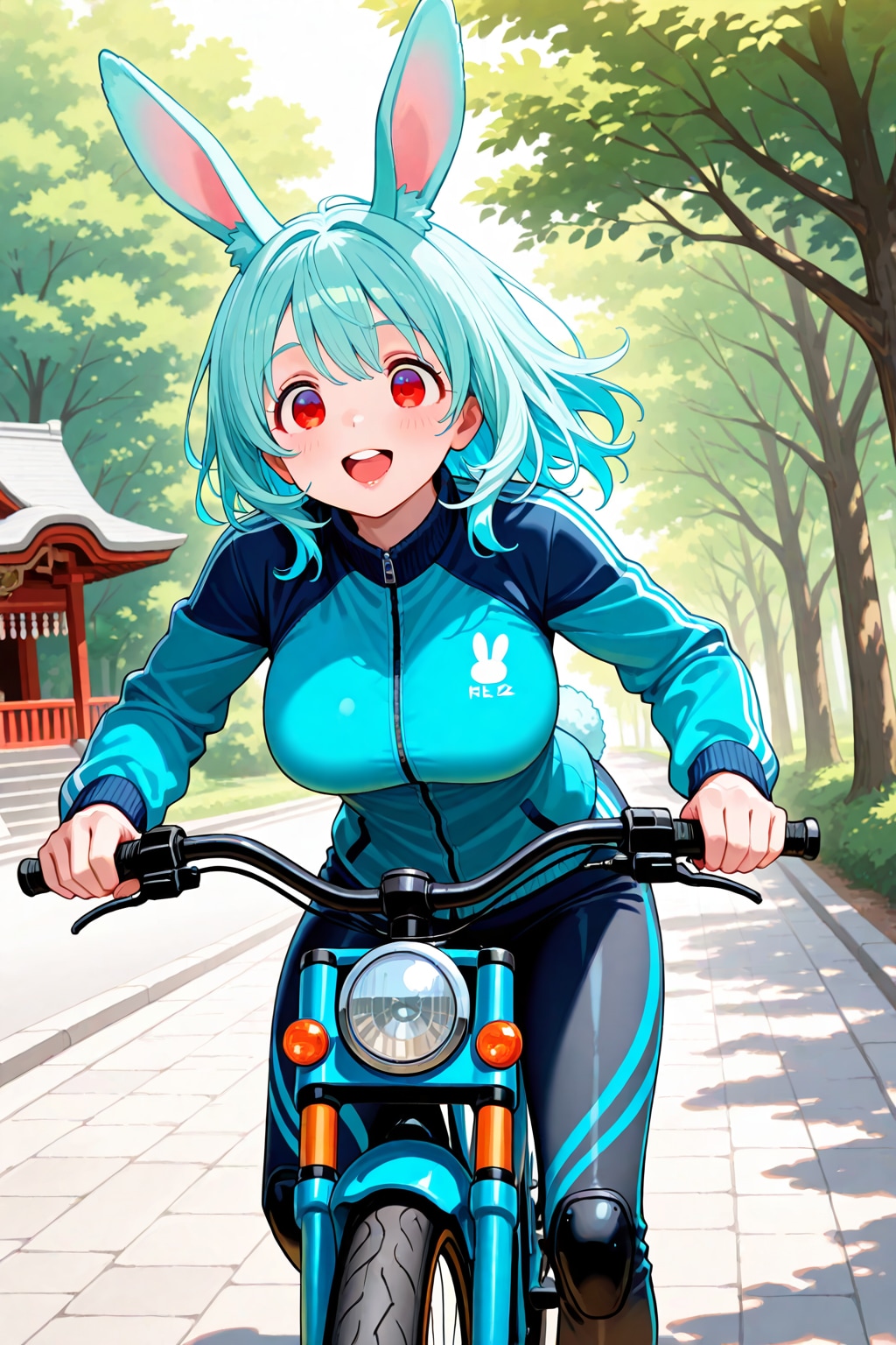 結月さんinバイク