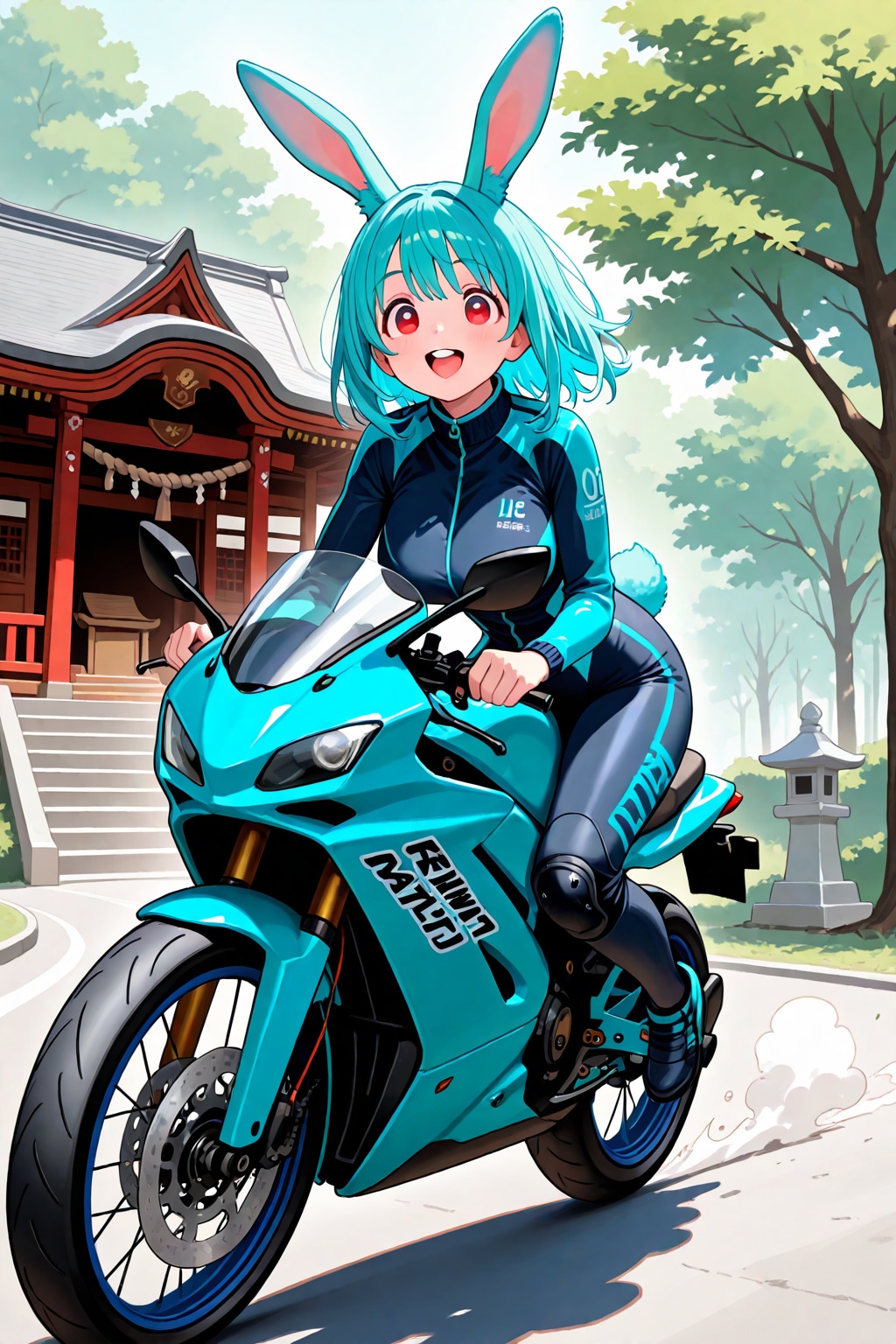 結月さんinバイク