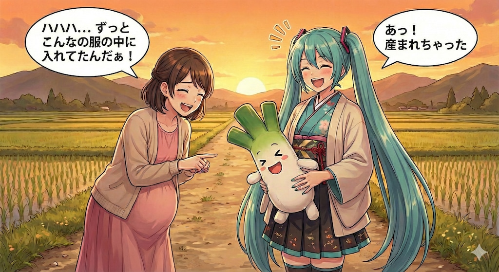 ミクさんも安産祈願２😁