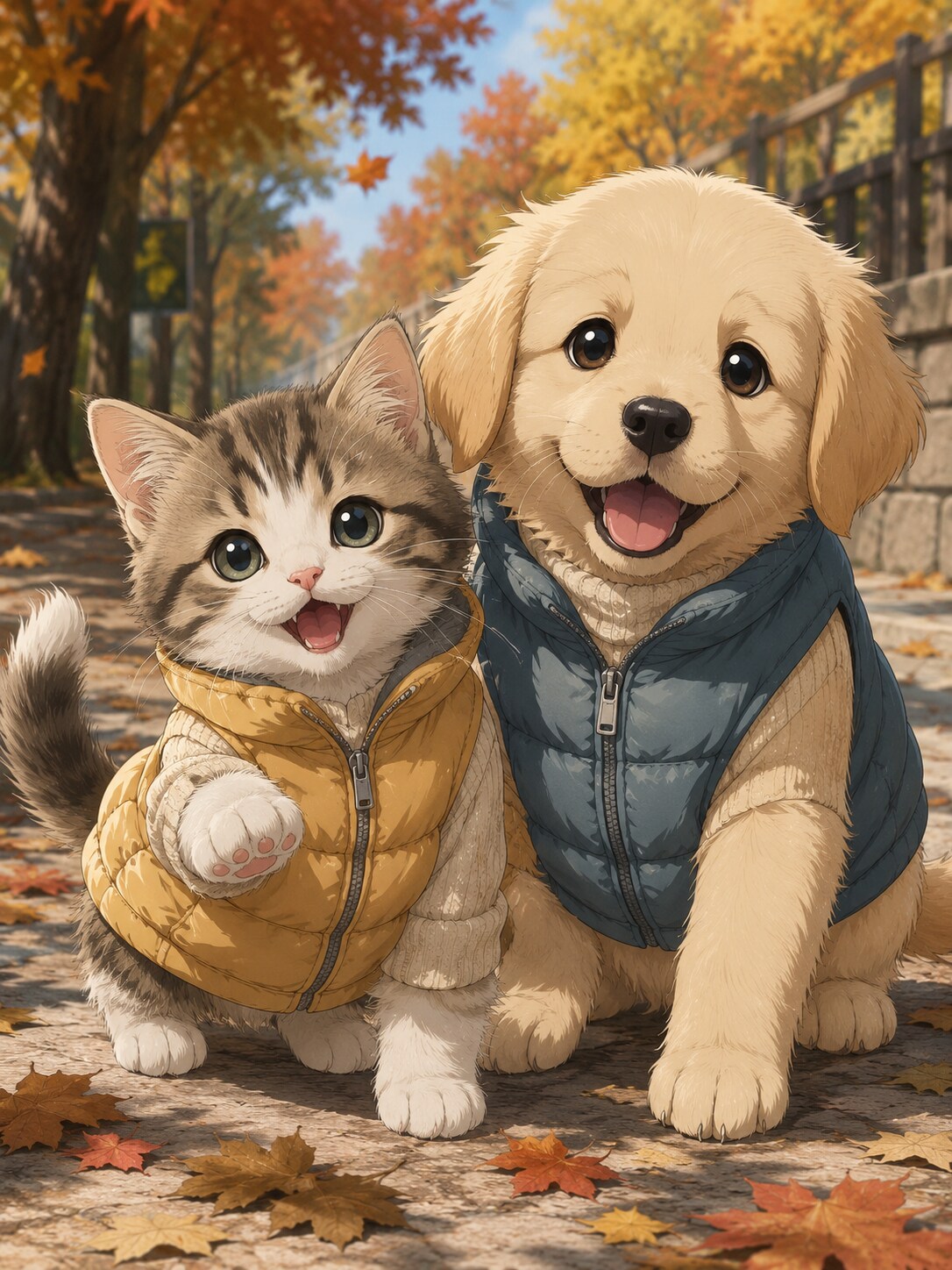 Cat & Dog | の人気AIイラスト・グラビア
