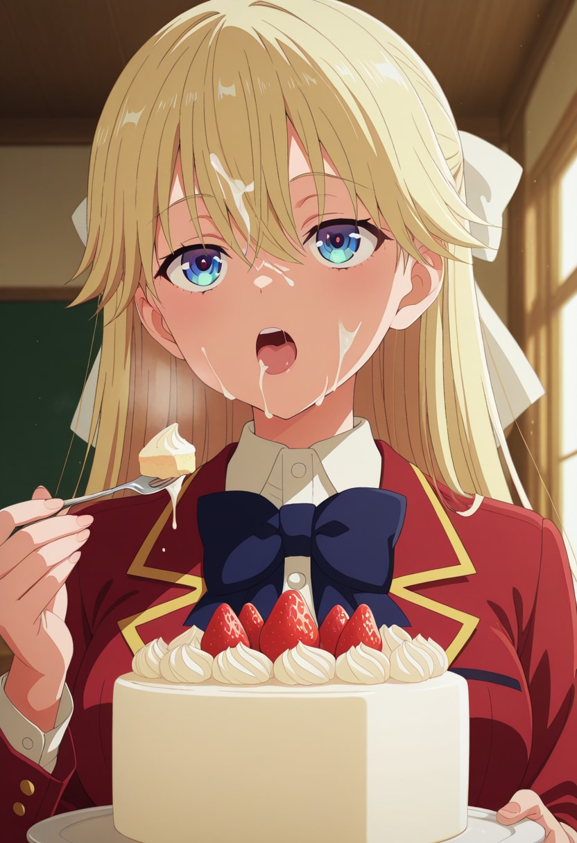 誕生日プレゼントのザーメンたっぷりウエディングケーキを頬張る七瀬ちゃんが見たい