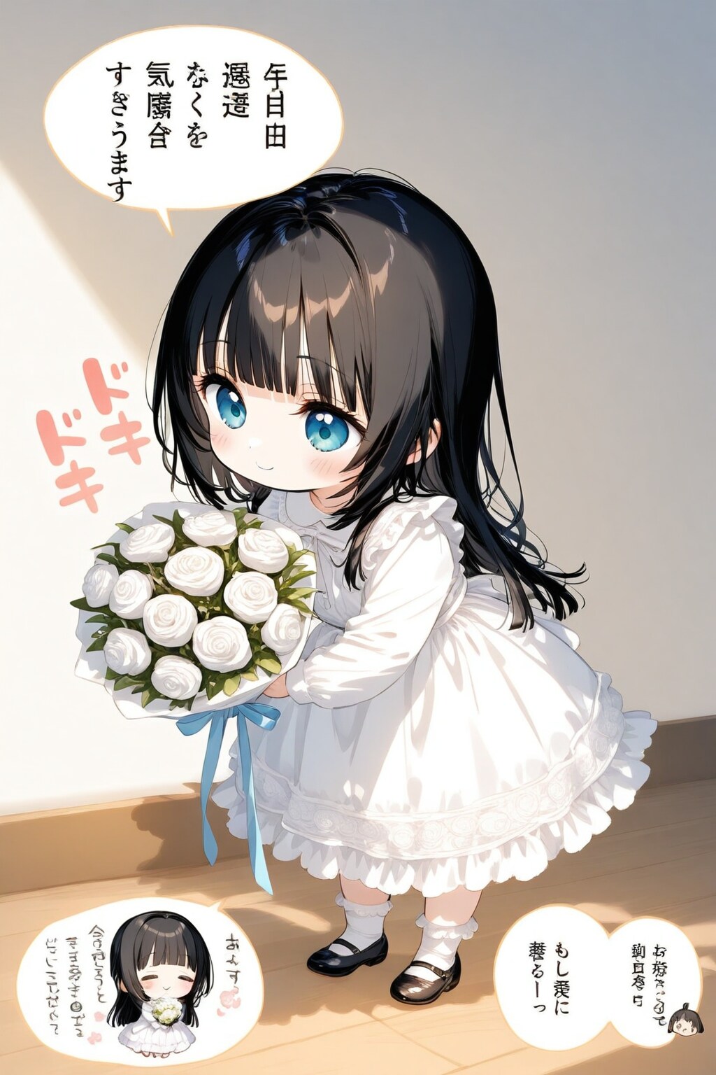 ちび姫の花束 | の人気AIイラスト・グラビア