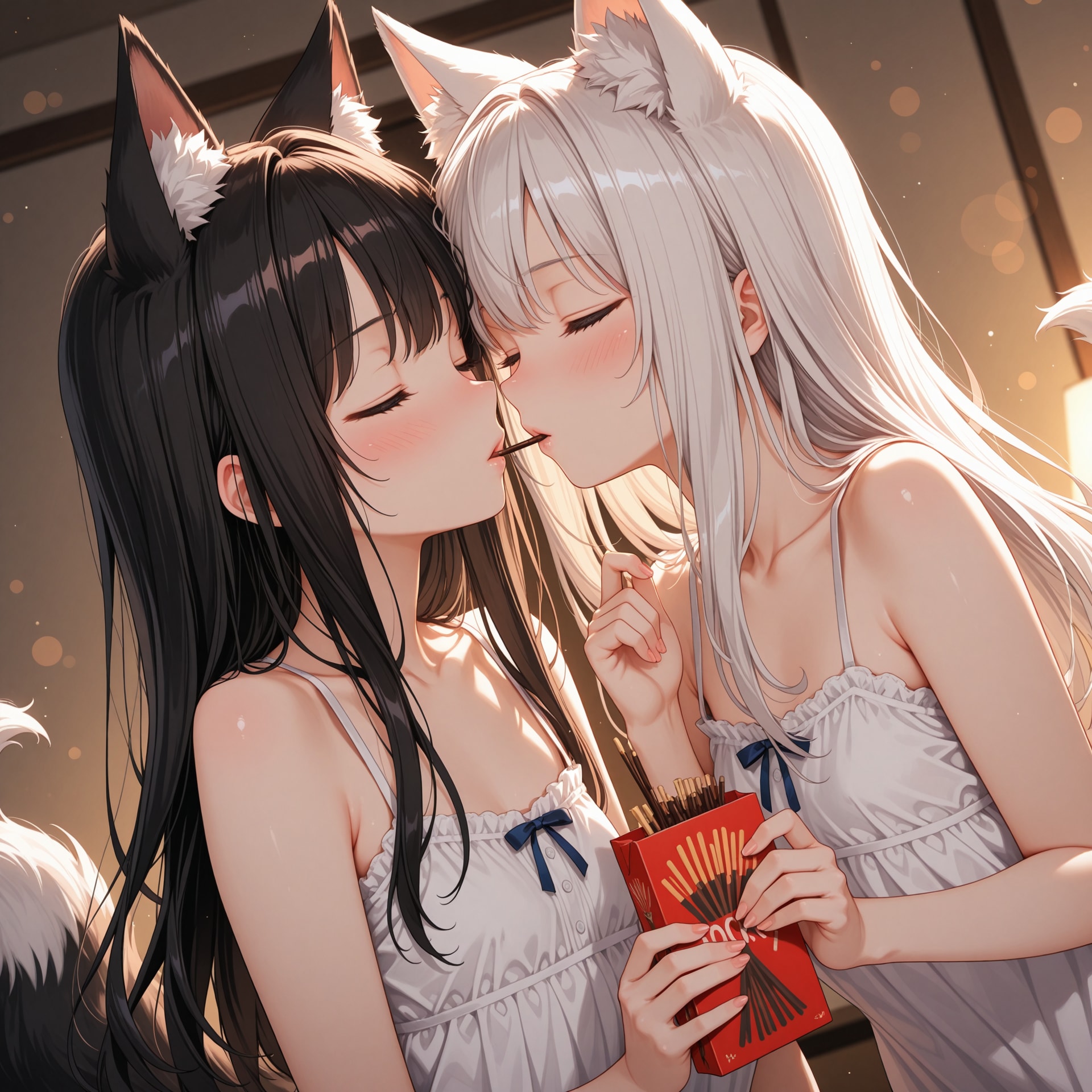 ポッキーゲーム(キス顔)