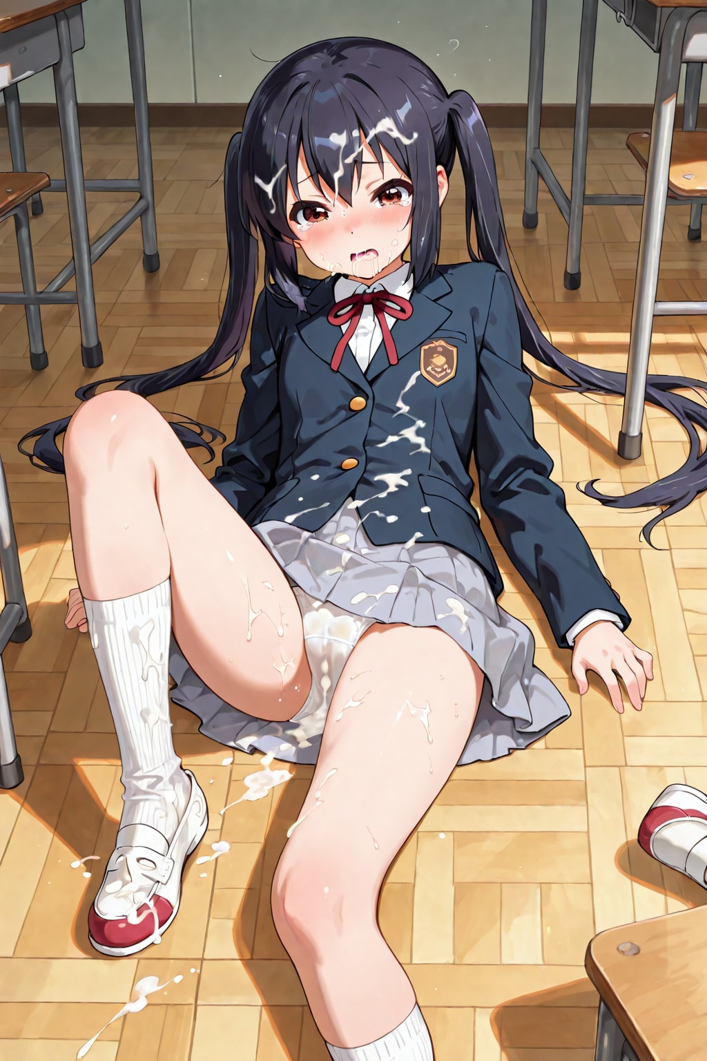 制服ぶっかけあずにゃん