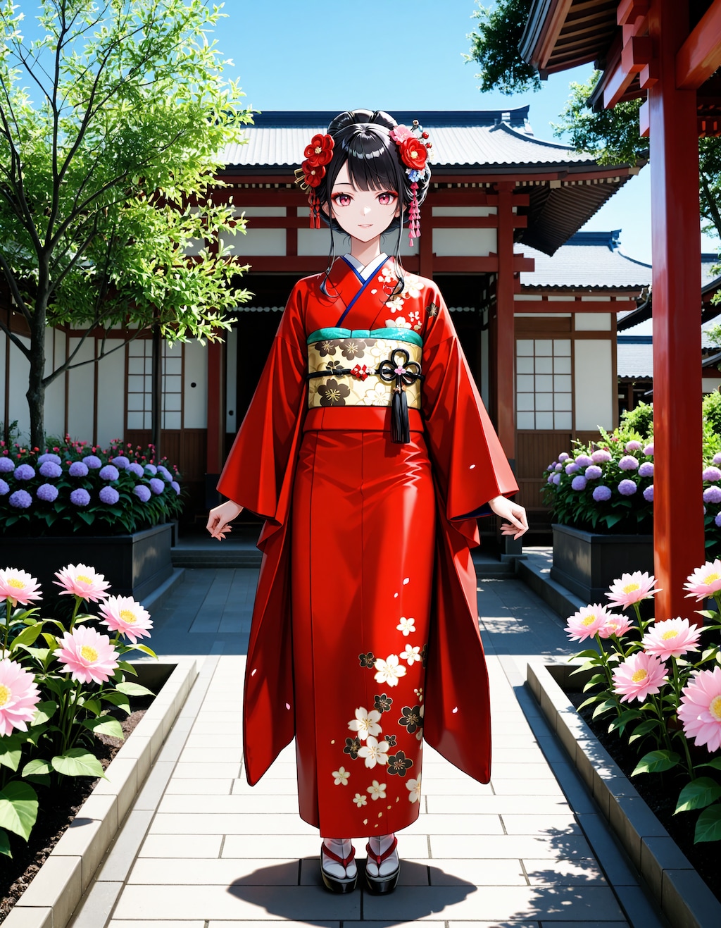着物美人