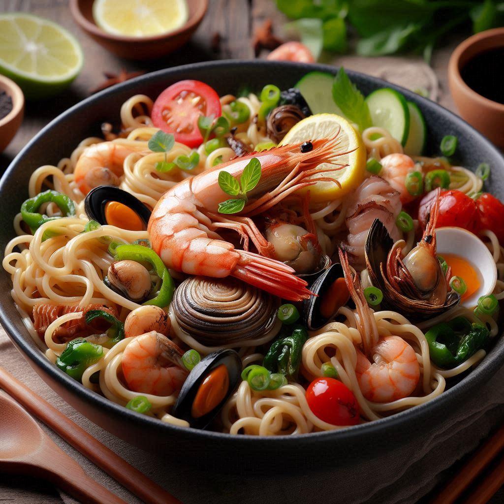 ごちゃごちゃseafood noodle | の人気AIイラスト・グラビア