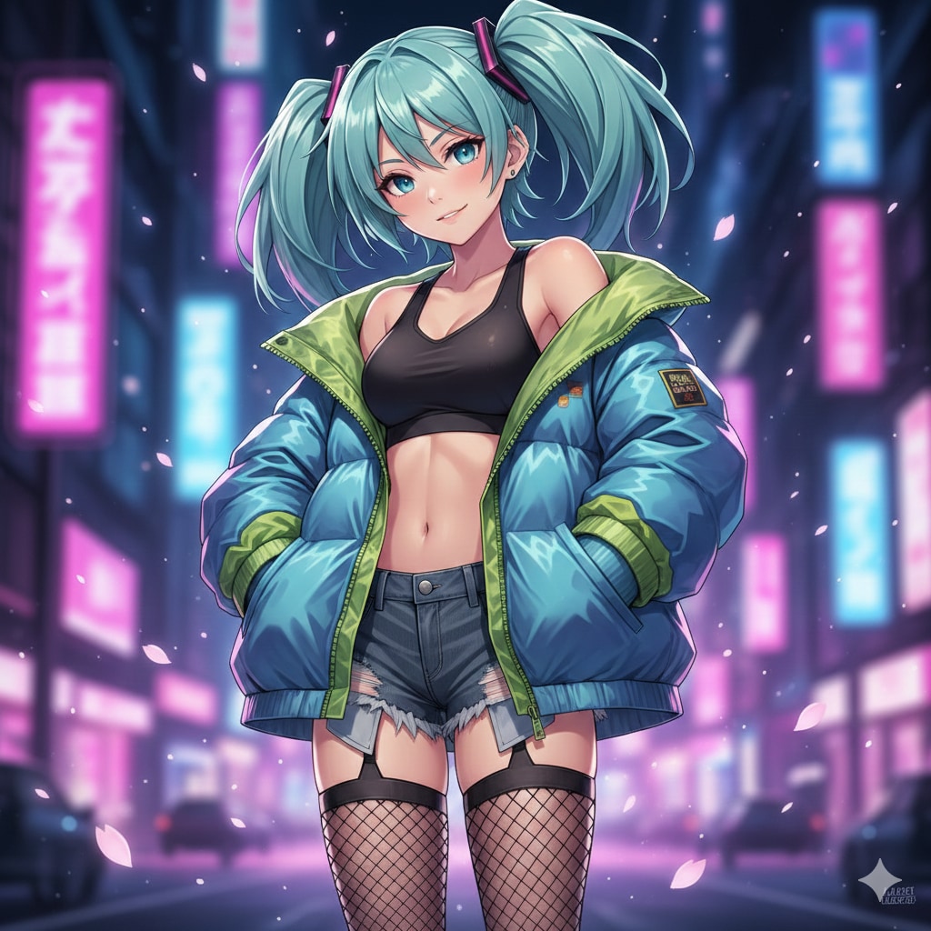 ショートパンツ　ミクさん